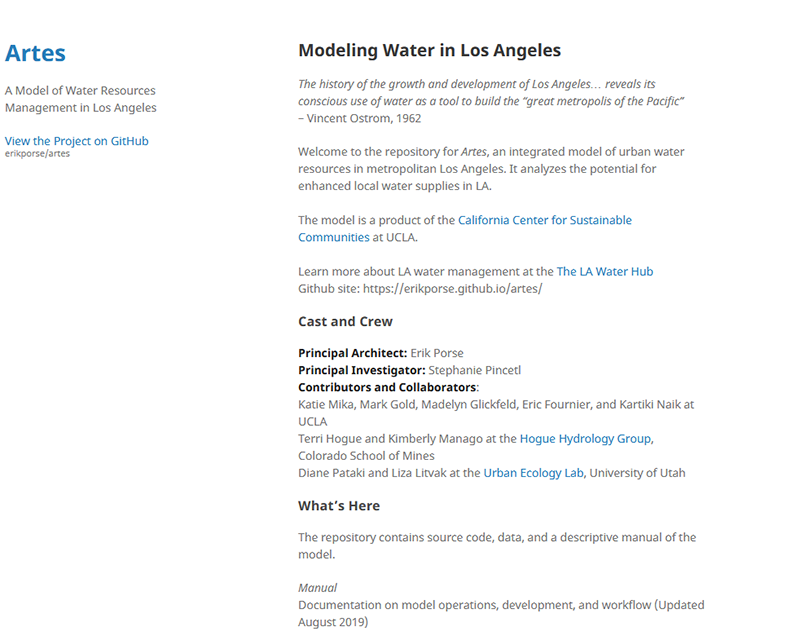 Urban Water Systems Analysis